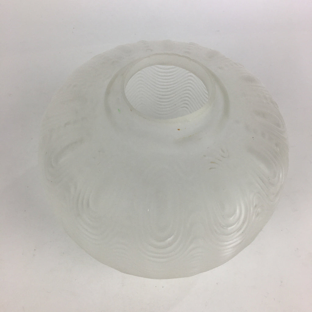Japanese Glass Lamp Shade Vtg Bulb Cover Frosted Glass JK362