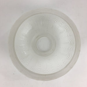 Japanese Glass Lamp Shade Vtg Bulb Cover Frosted Glass JK362