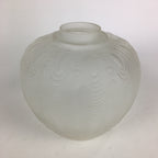 Japanese Glass Lamp Shade Vtg Bulb Cover Frosted Glass JK362