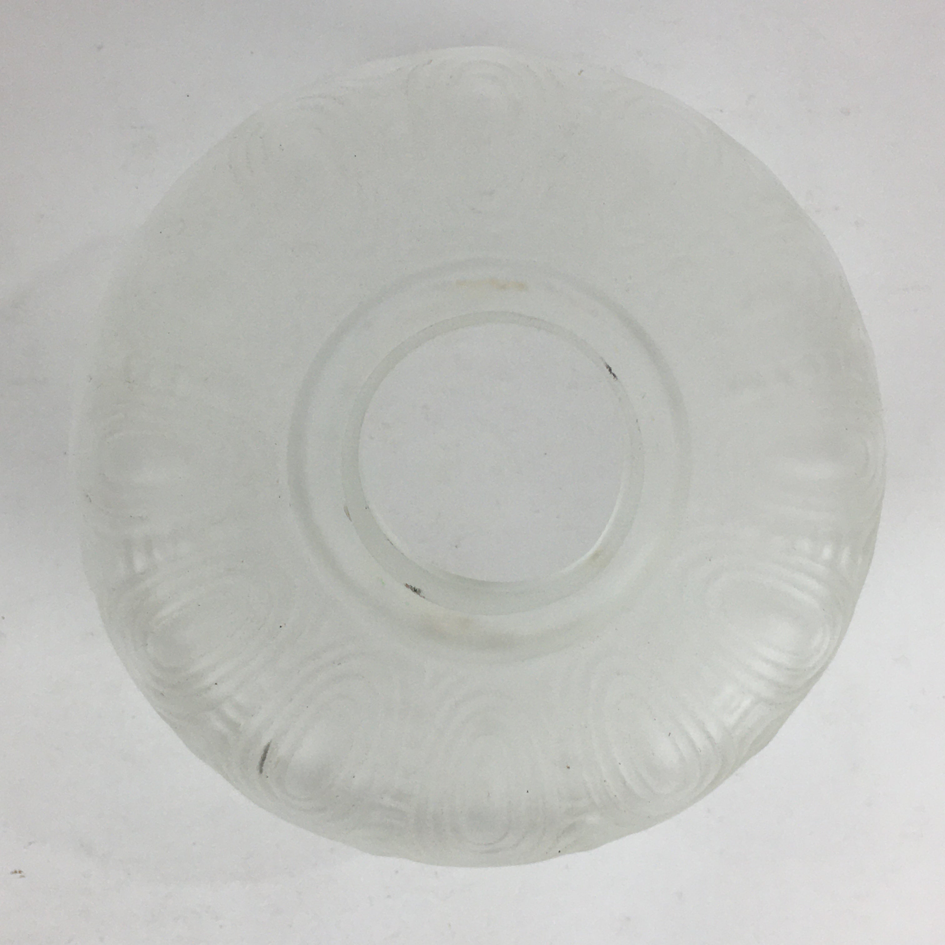 Japanese Glass Lamp Shade Vtg Bulb Cover Frosted Glass JK363