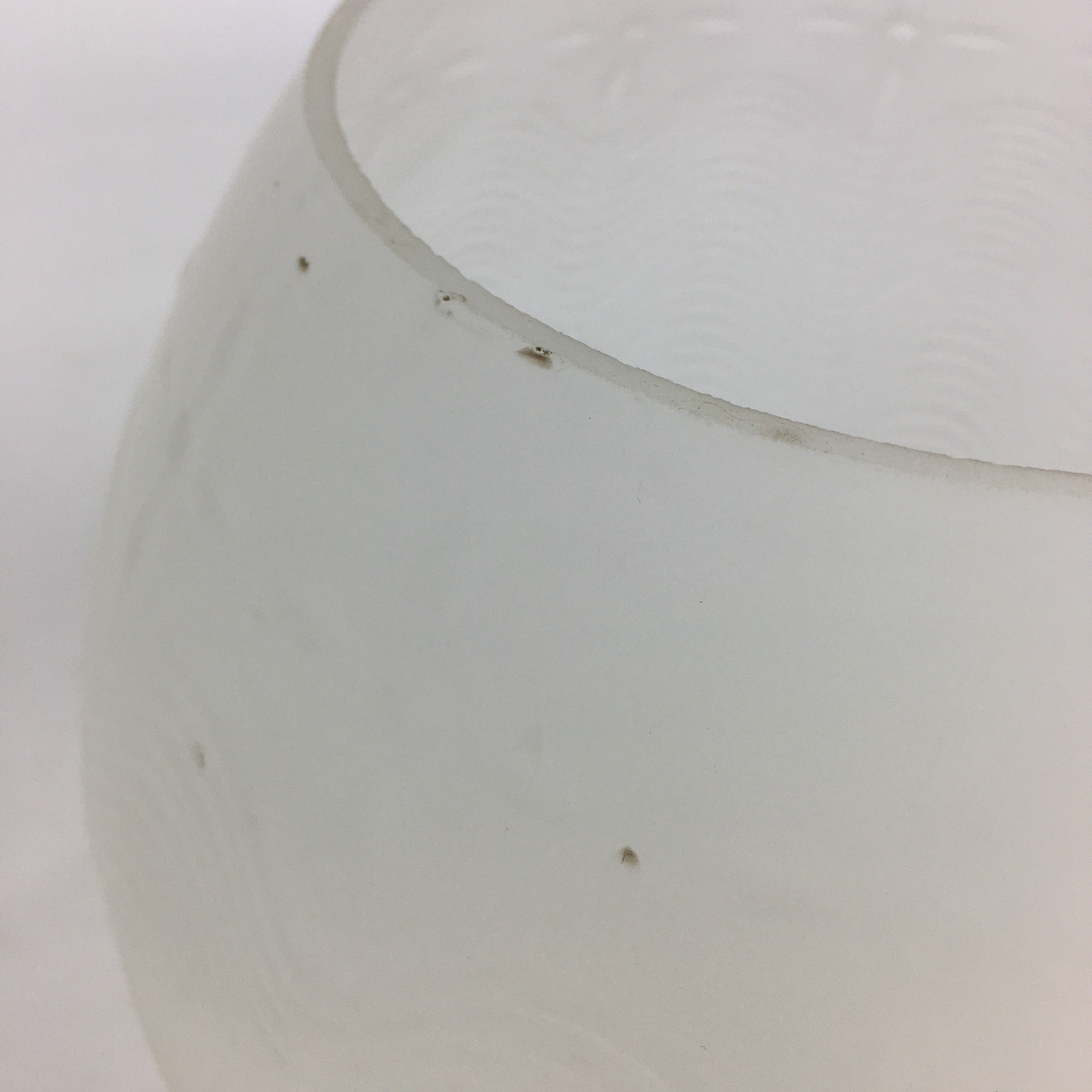 Japanese Glass Lamp Shade Vtg Bulb Cover Frosted Glass JK364