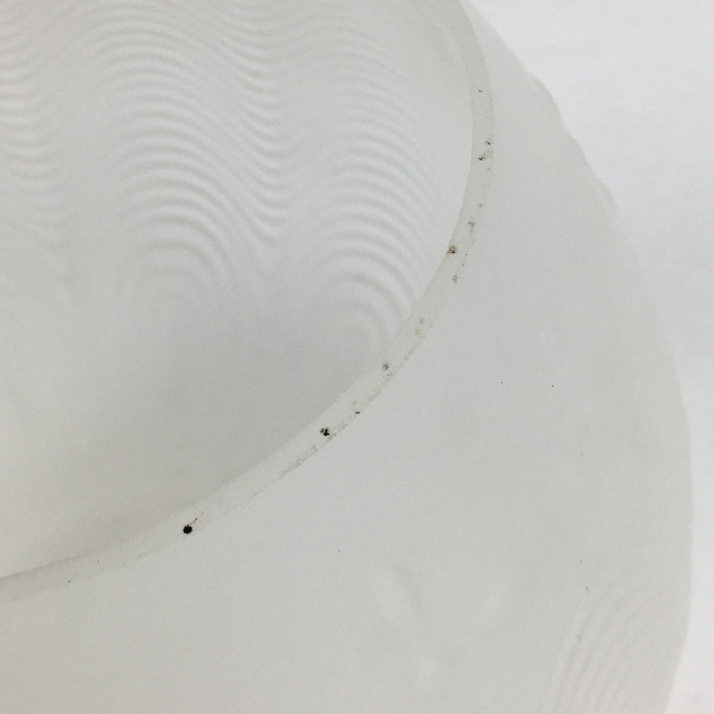 Japanese Glass Lamp Shade Vtg Bulb Cover Frosted Glass JK364