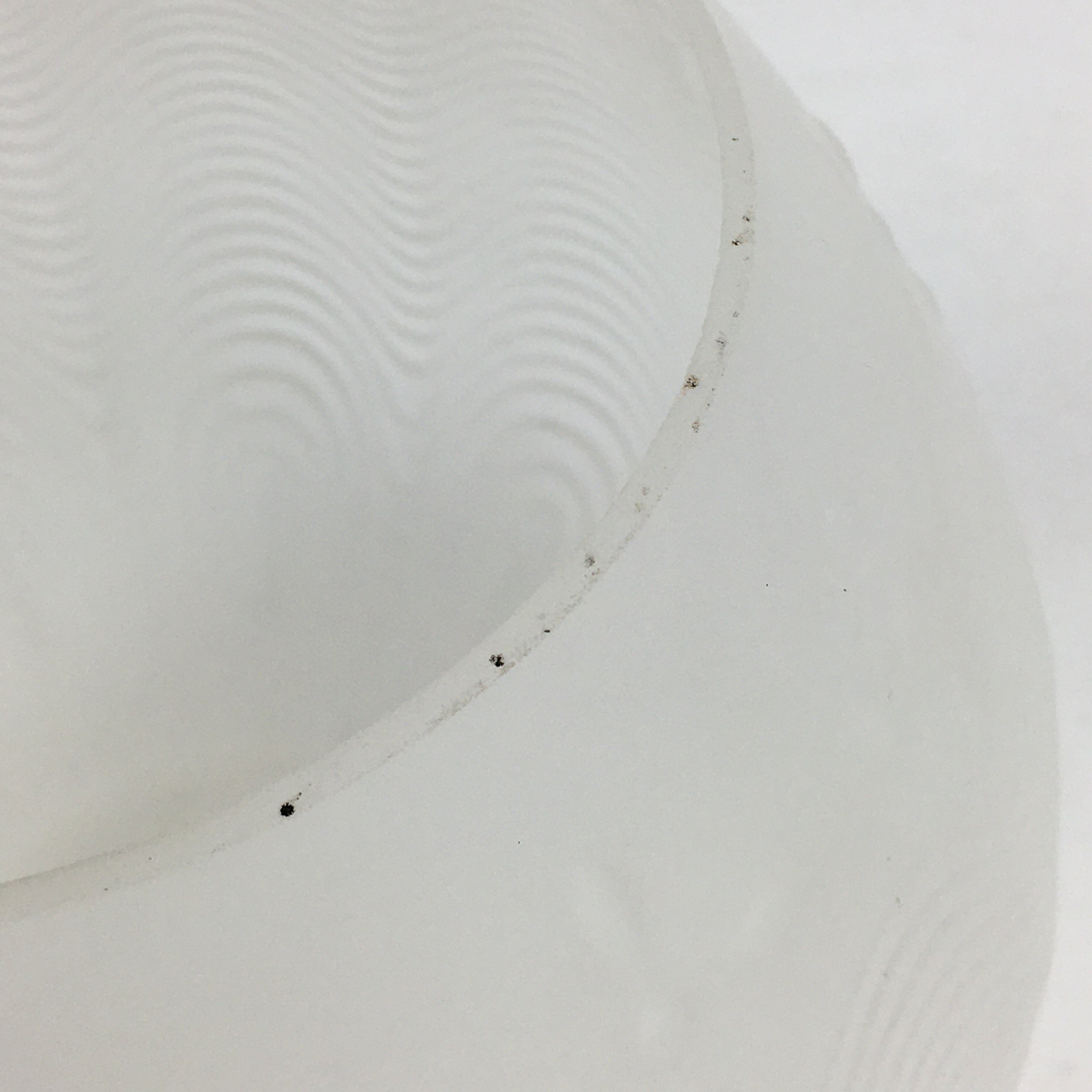 Japanese Glass Lamp Shade Vtg Bulb Cover Frosted Glass JK364