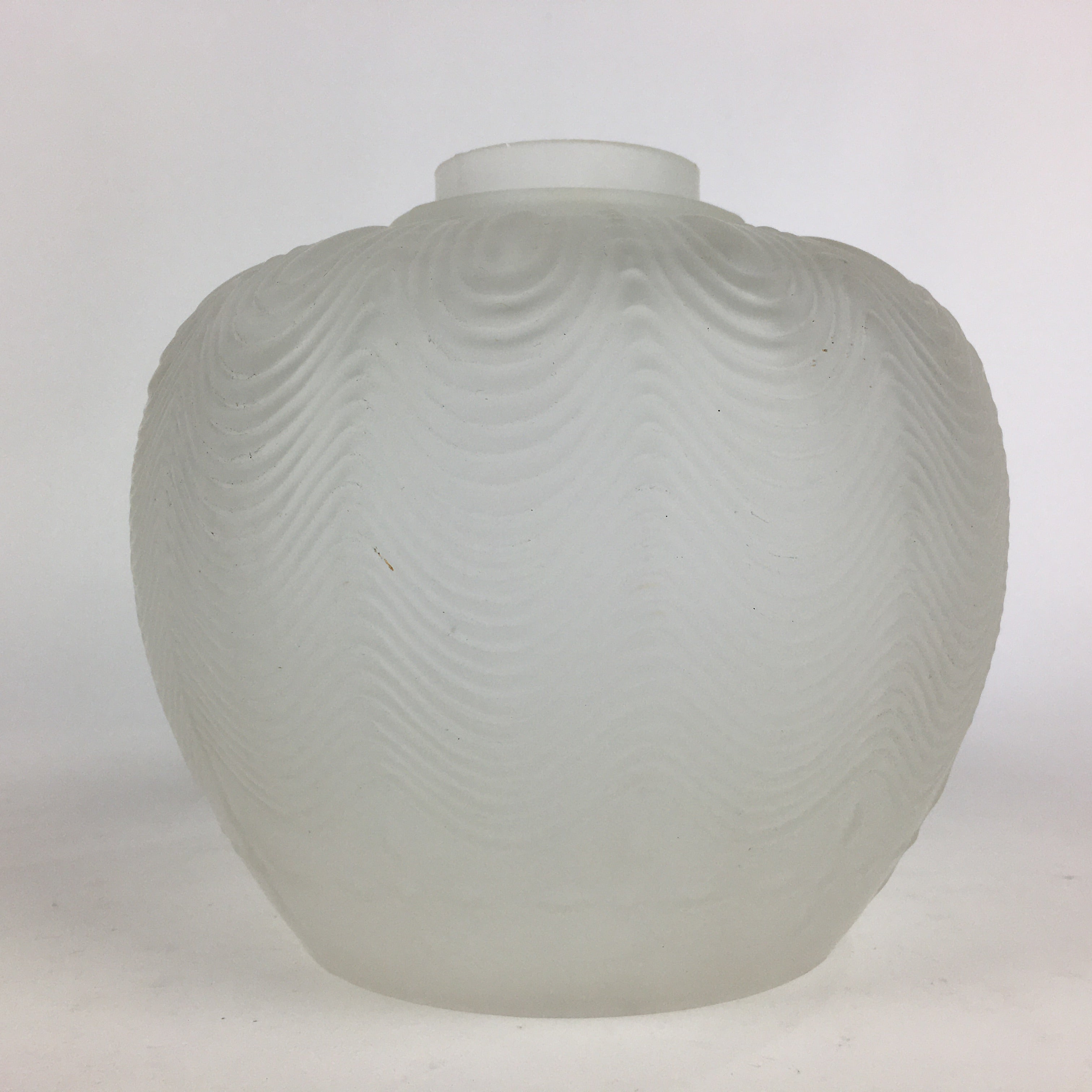 Japanese Glass Lamp Shade Vtg Bulb Cover Frosted Glass JK364