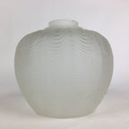 Japanese Glass Lamp Shade Vtg Bulb Cover Frosted Glass JK364