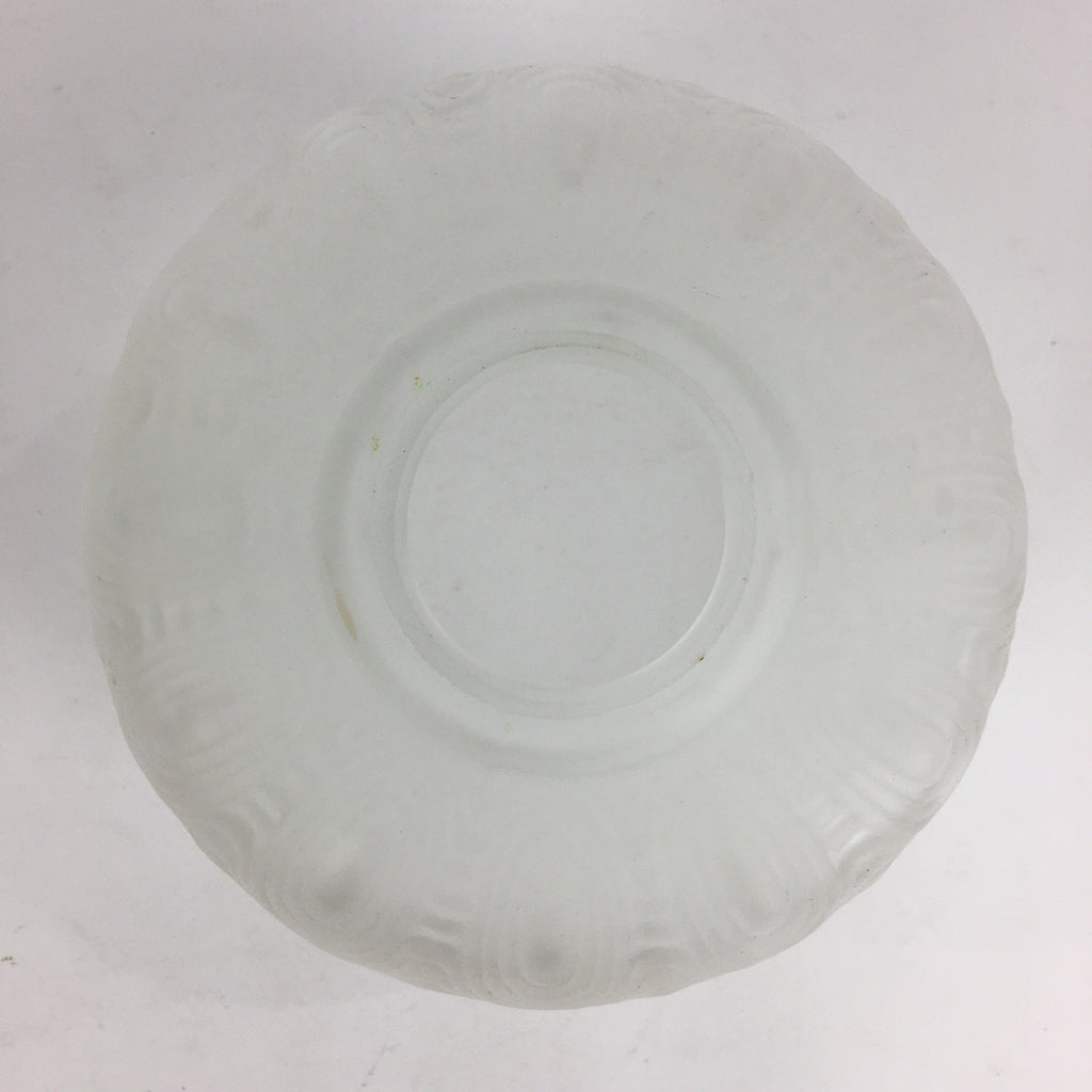 Japanese Glass Lamp Shade Vtg Bulb Cover Frosted Glass JK364