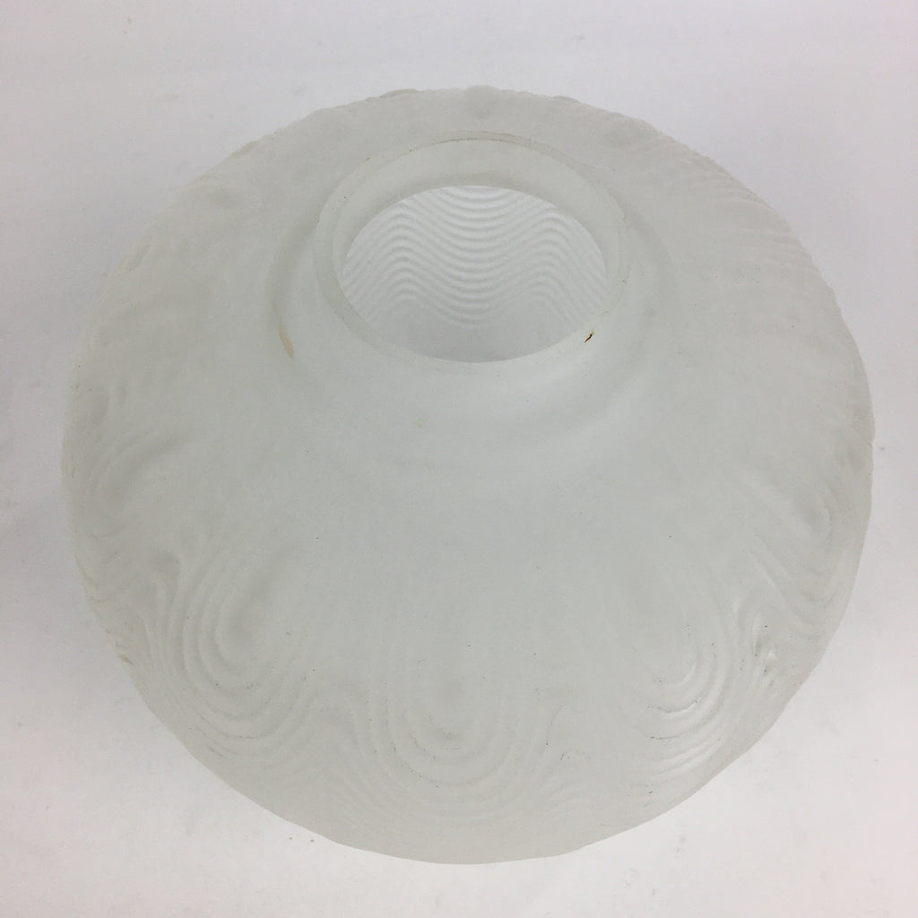 Japanese Glass Lamp Shade Vtg Bulb Cover Frosted Glass JK364