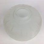 Japanese Glass Lamp Shade Vtg Bulb Cover Frosted Glass JK364