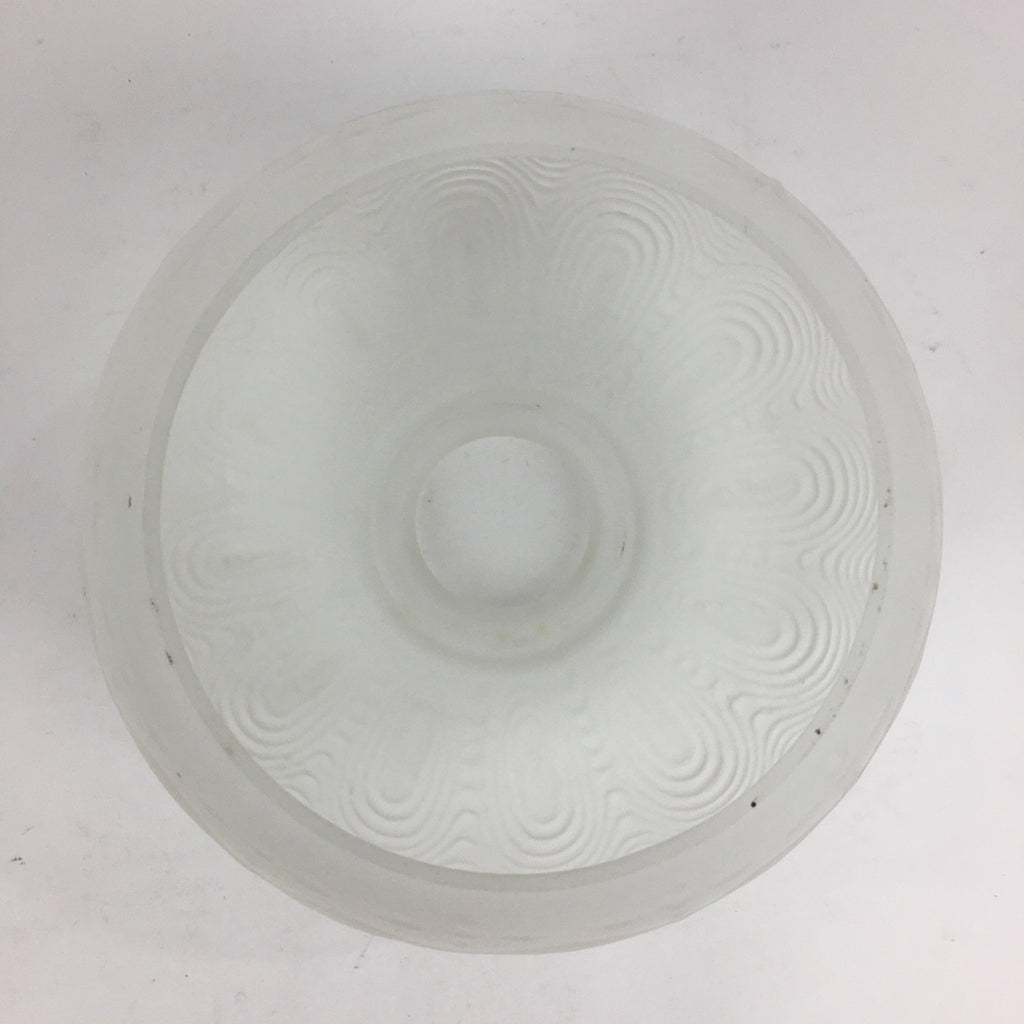 Japanese Glass Lamp Shade Vtg Bulb Cover Frosted Glass JK364