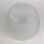 Japanese Glass Lamp Shade Vtg Bulb Cover Frosted Glass JK364