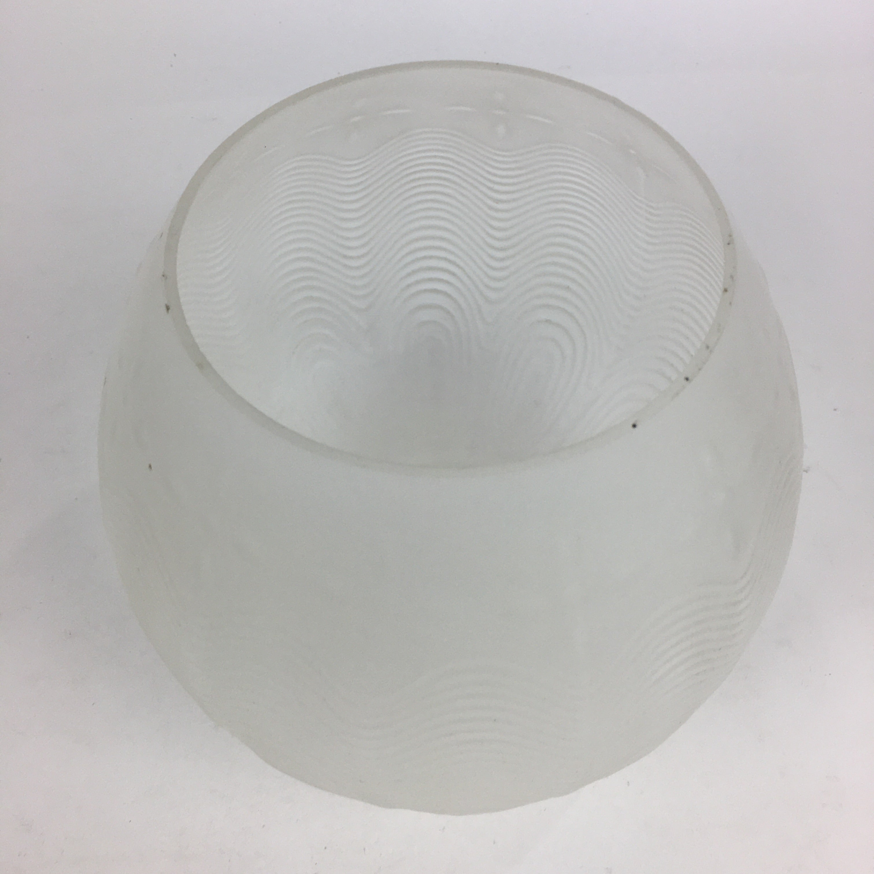 Japanese Glass Lamp Shade Vtg Bulb Cover Frosted Glass JK364