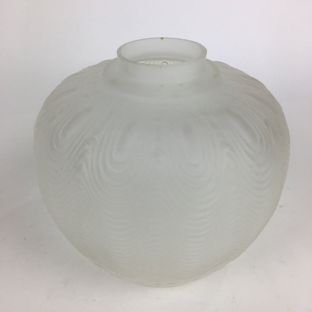 Japanese Glass Lamp Shade Vtg Bulb Cover Frosted Glass JK364
