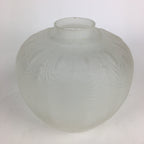 Japanese Glass Lamp Shade Vtg Bulb Cover Frosted Glass JK364