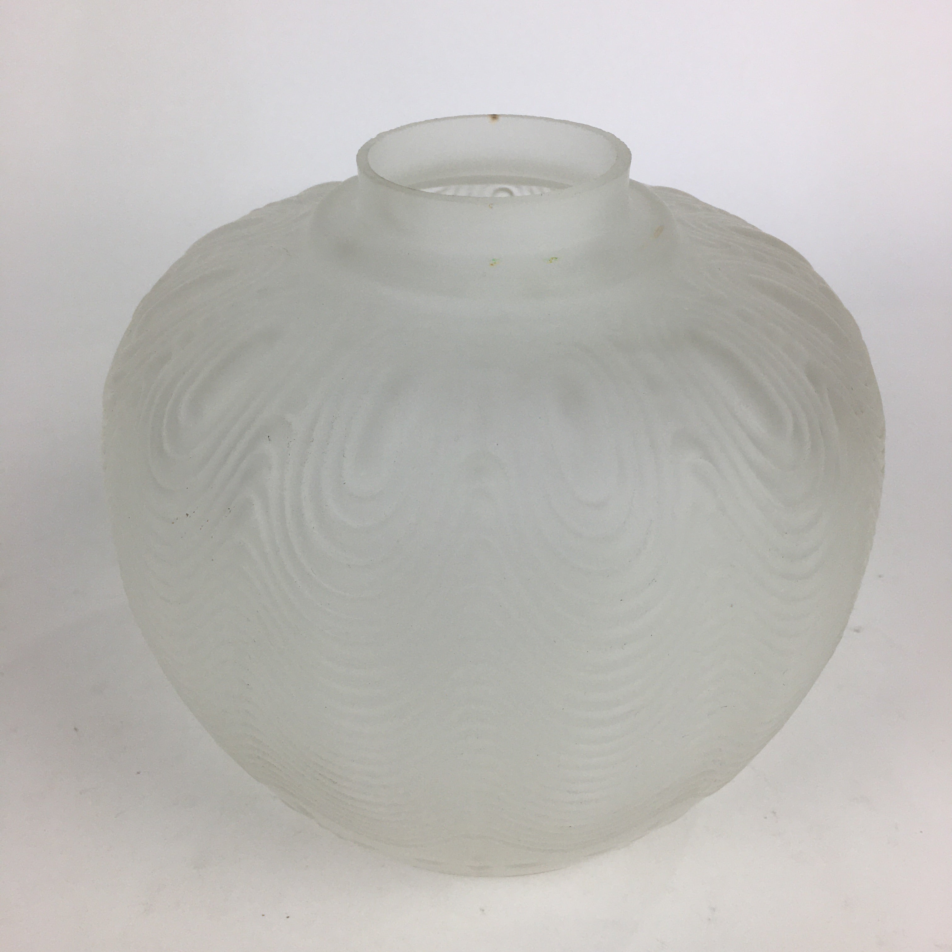 Japanese Glass Lamp Shade Vtg Bulb Cover Frosted Glass JK364