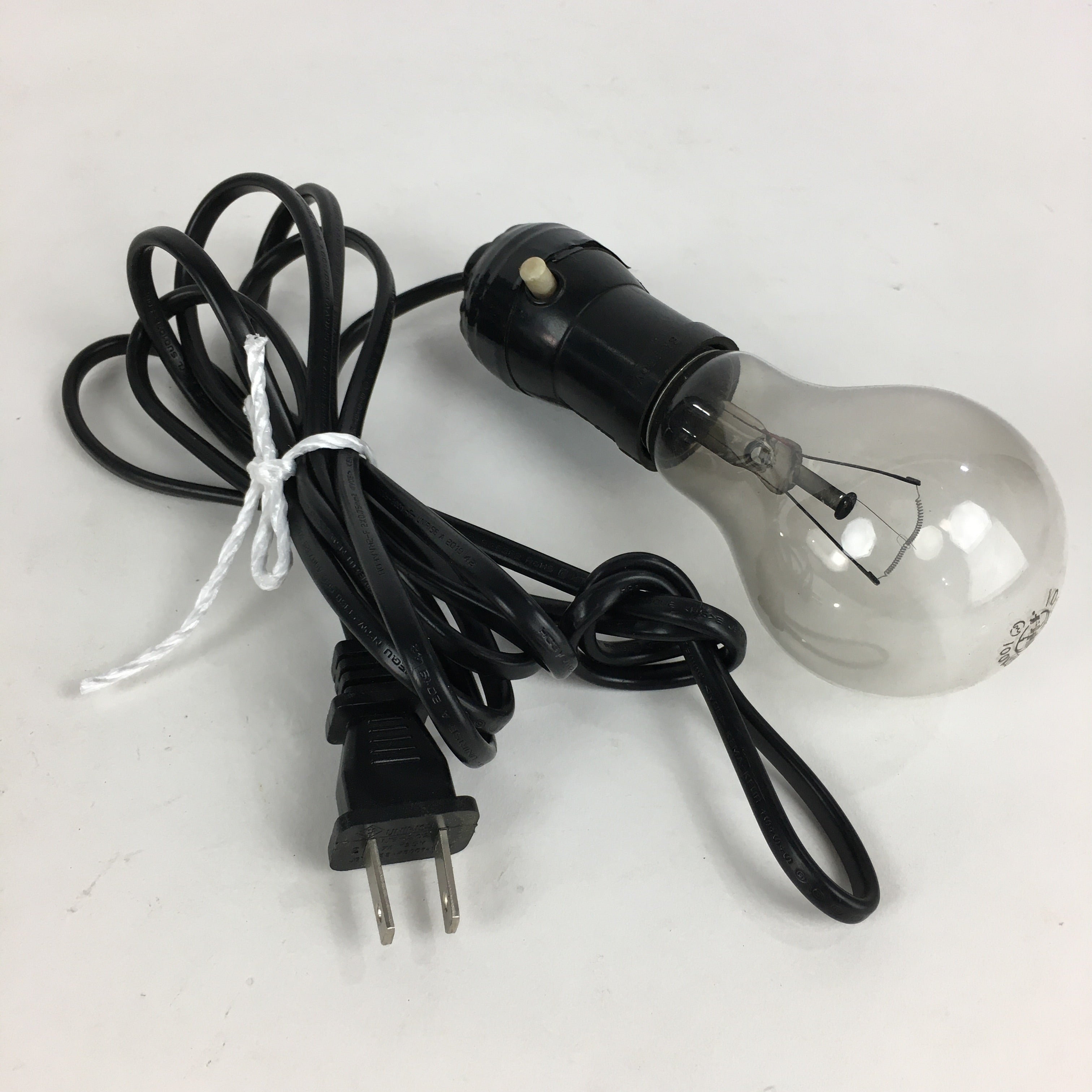 Japanese Glass Light Bulb Cover And Light Bulb Set Vtg Birds JK365