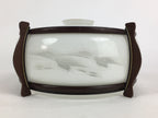 Japanese Glass Light Bulb Cover And Light Bulb Set Vtg Birds JK365