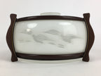 Japanese Glass Light Bulb Cover And Light Bulb Set Vtg Birds JK365