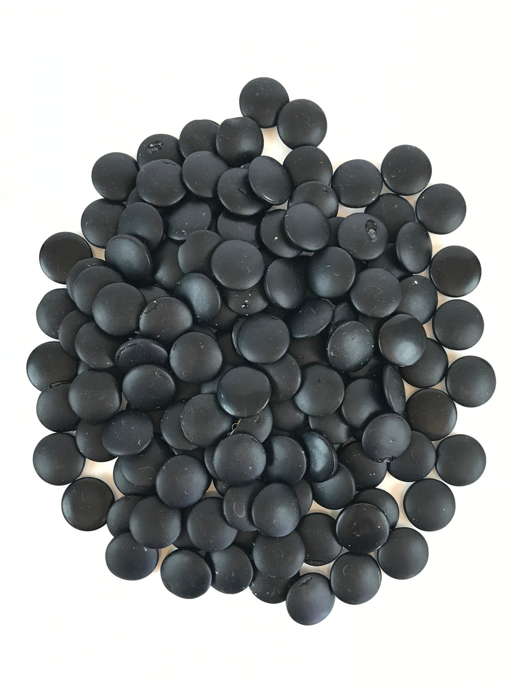Japanese Go Stone Goishi Game Piece Set Vtg Dark Brown Bowl Black White GO78