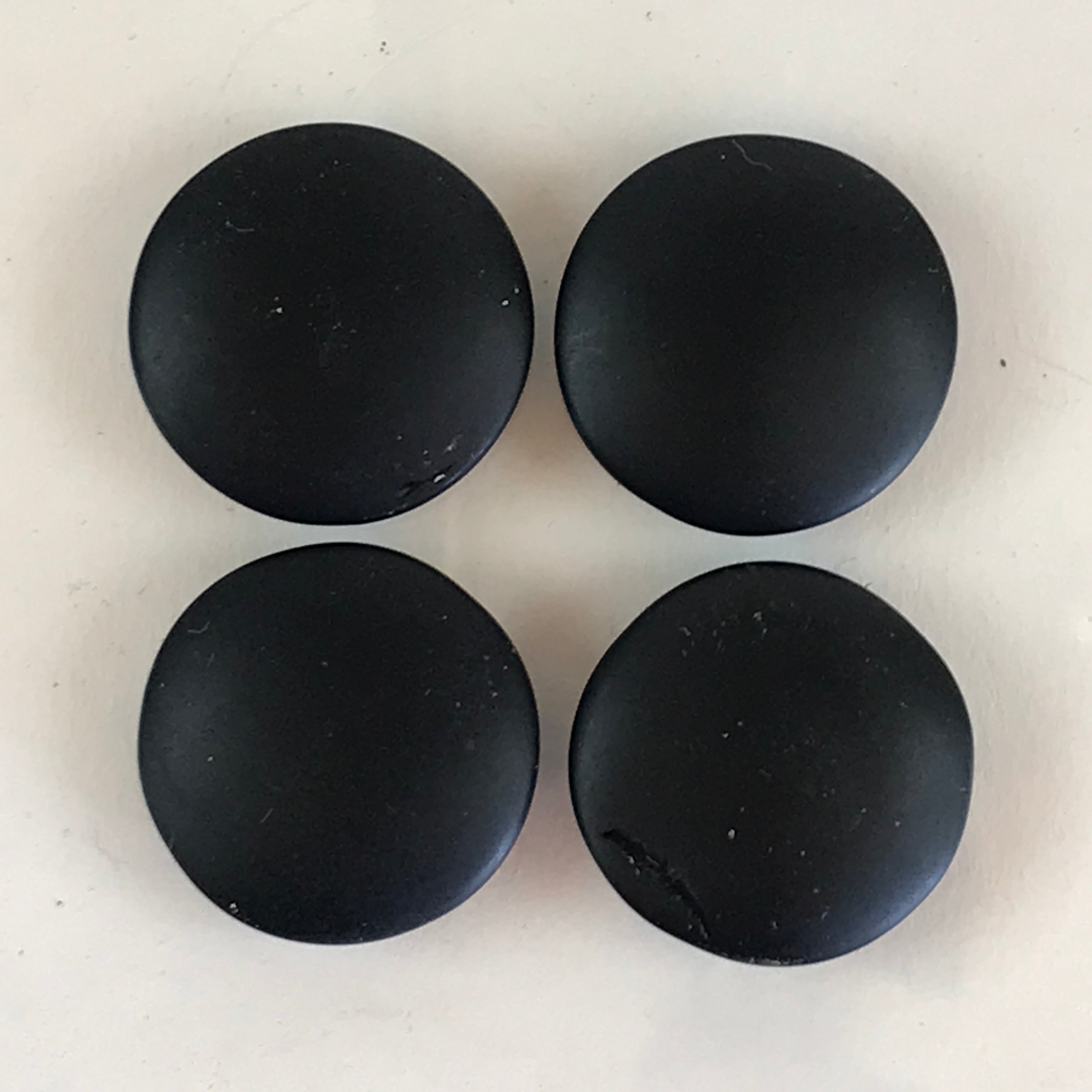 Japanese Go Stone Goishi Game Piece Set Vtg Dark Brown Bowl Black Whit ...