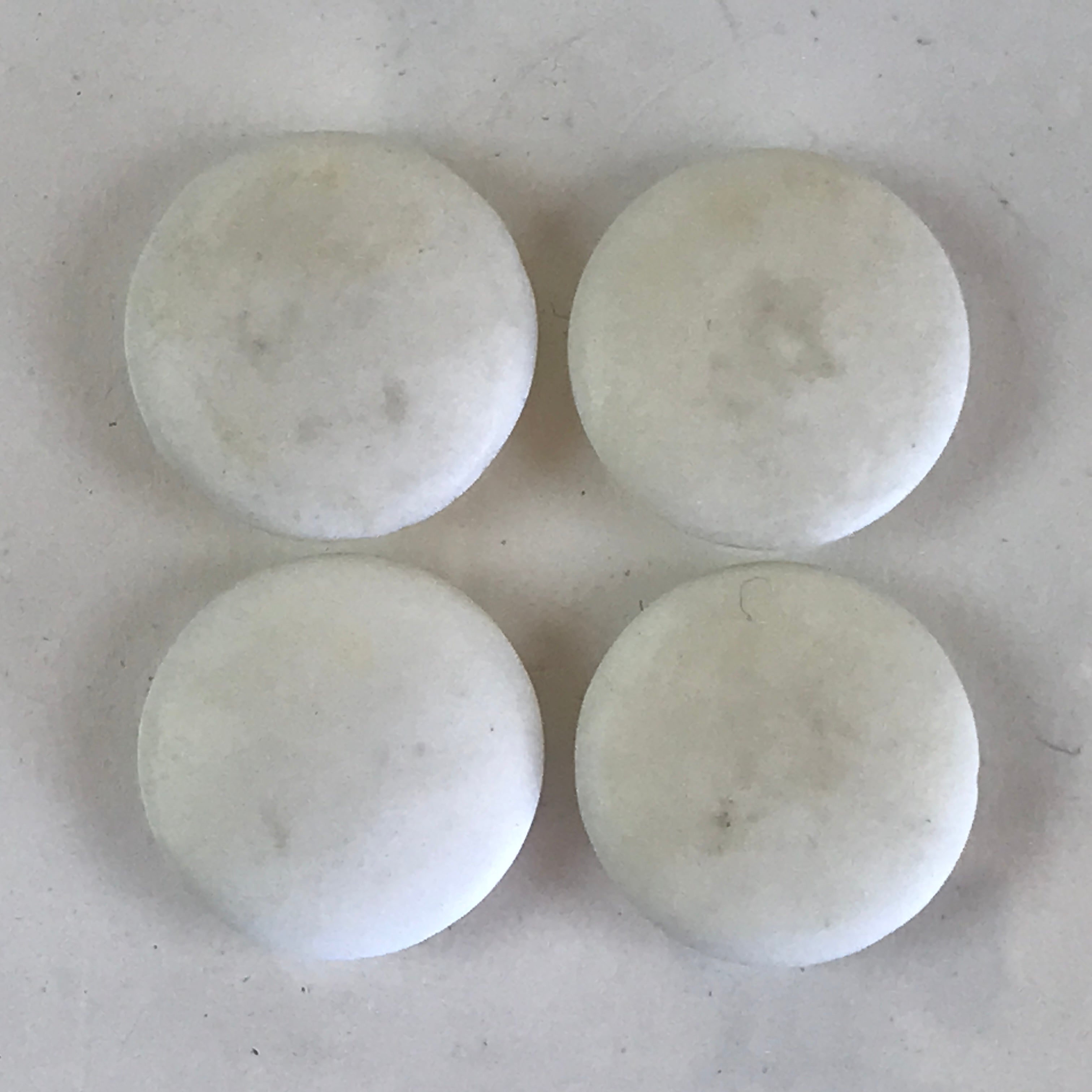Japanese Go Stone Goishi Piece Set Vtg Traditional Game Black White GO ...
