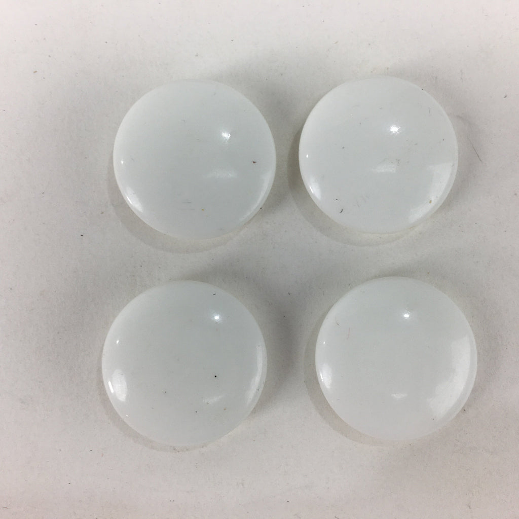 Japanese Go Stone Vtg Goishi Game Piece Set Black Bowl Black White GO65