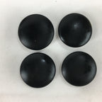 Japanese Go Stone Vtg Goishi Game Piece Set Black Bowl Black White GO65