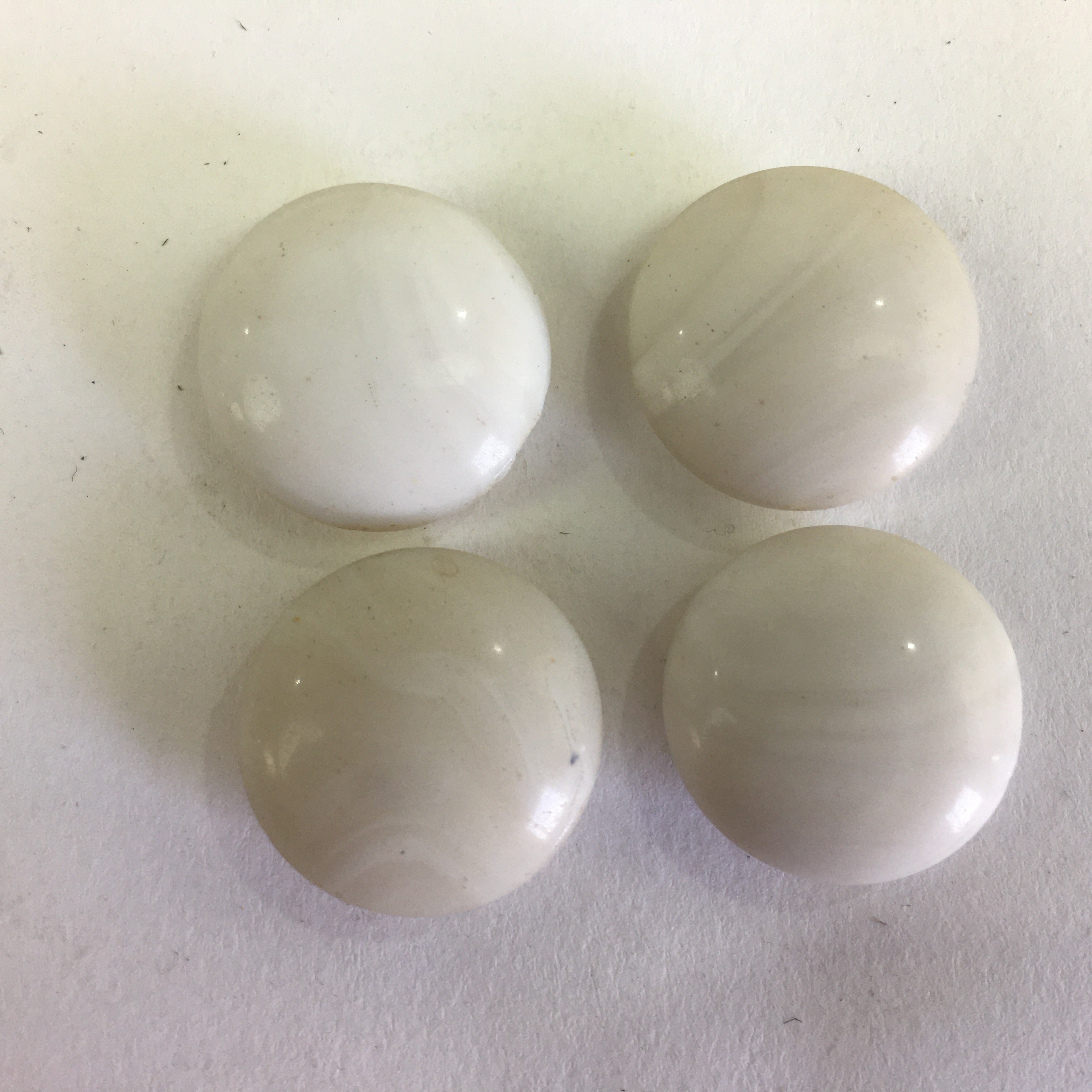 Japanese Go Stone Vtg Goishi Game Piece Set Brown Bowl Black White GO67