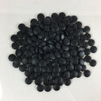 Japanese Go Stone Vtg Goishi Game Piece Set Dark Brown Bowl Black White GO71