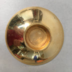 Japanese Gold Plated Sake Drinking Cup Vtg Copper Sakazuki Guinomi GU744