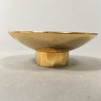 Japanese Gold Plated Sake Drinking Cup Vtg Copper Sakazuki Guinomi Horse GU746