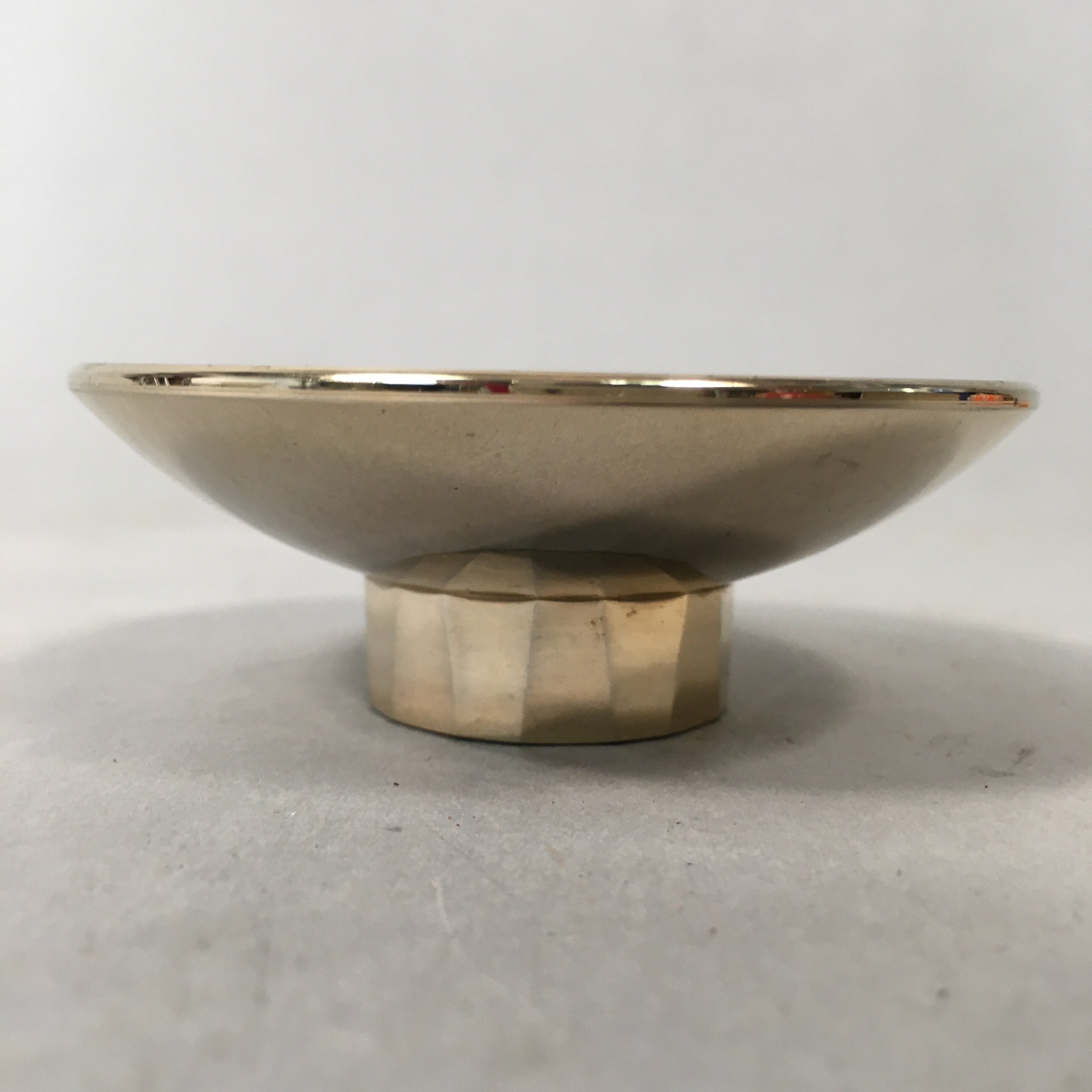 Japanese Gold Plated Sake Drinking Cup Vtg Copper Sakazuki Guinomi Monkey GU747