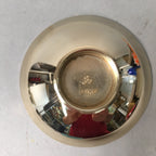 Japanese Gold Plated Sake Drinking Cup Vtg Copper Sakazuki Guinomi Monkey GU747
