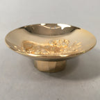 Japanese Gold Plated Sake Drinking Cup Vtg Copper Sakazuki Guinomi Sheep GU745