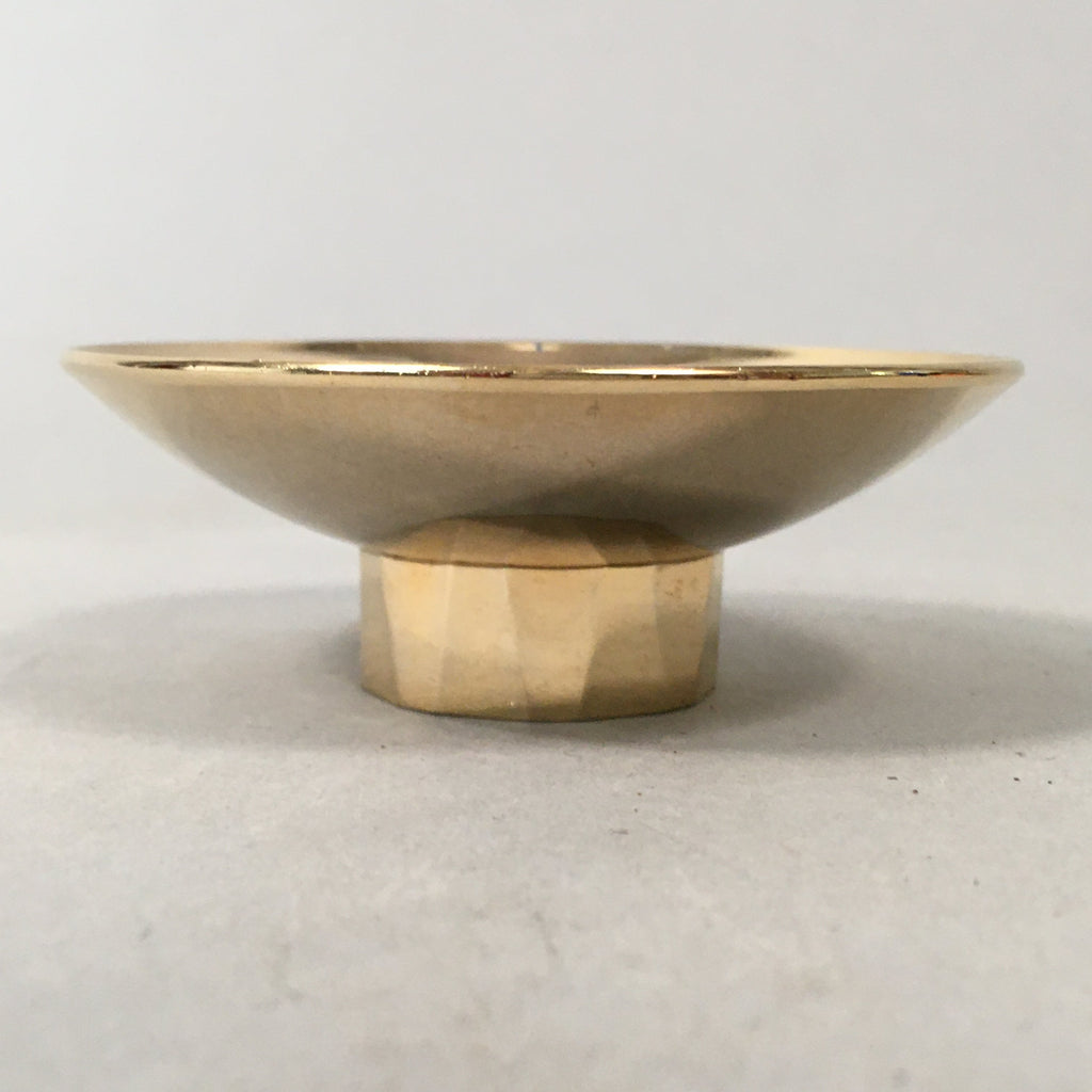 Japanese Gold Plated Sake Drinking Cup Vtg Copper Sakazuki Guinomi Sheep GU745