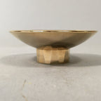 Japanese Gold Plated Sake Drinking Cup Vtg Copper Sakazuki Guinomi Sheep GU745
