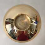 Japanese Gold Plated Sake Drinking Cup Vtg Copper Sakazuki Guinomi Sheep GU745