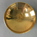 Japanese Gold Plated Sake Drinking Cup Vtg Metal Sakazuki Guinomi GU710