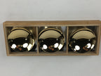 Japanese Gold Sake Cup 3pc Set Vtg Copper Sakazuki Wood Box Guinomi PX597