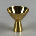 Japanese Golden Metal Sake Cup Guinomi Ochoko Sakazuki High Leg Cup Keiden G77