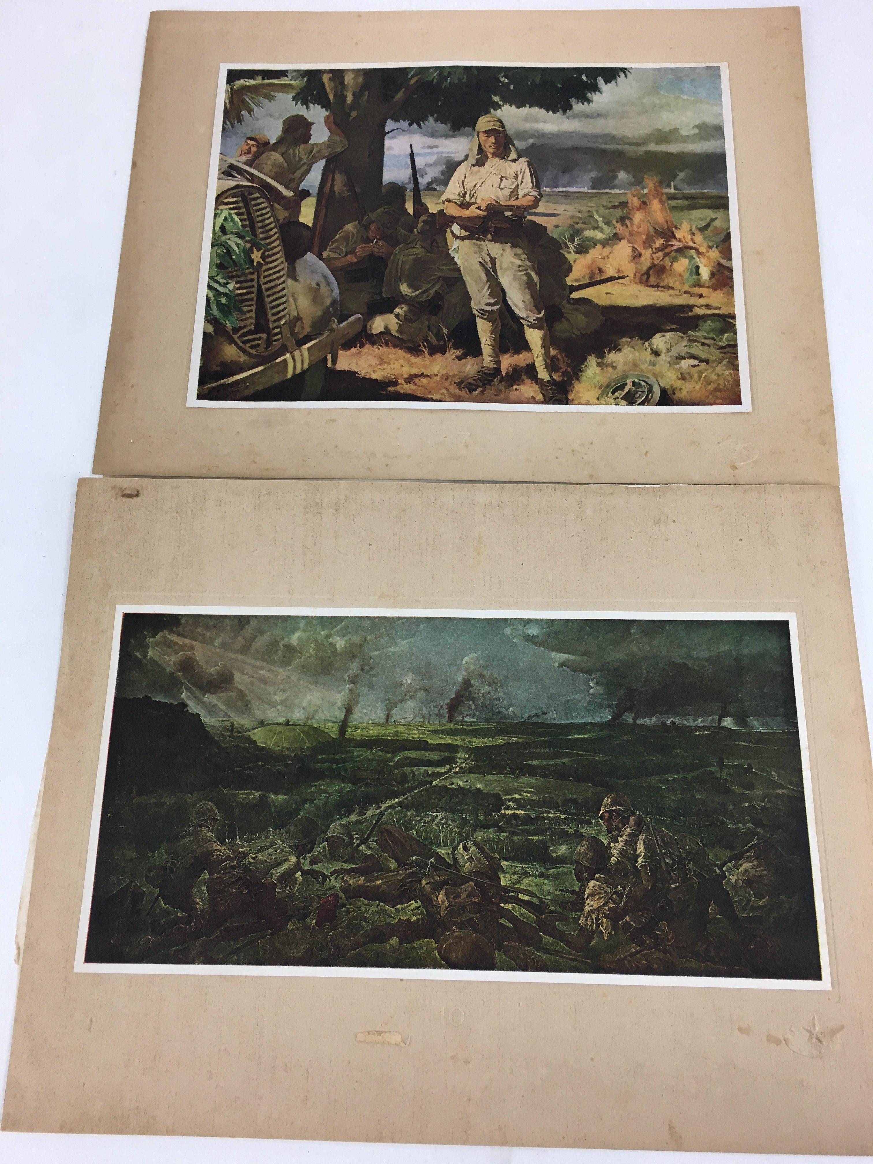 Japanese Greater East Asia War Vtg Army Operation Record Book Of Prints AB104