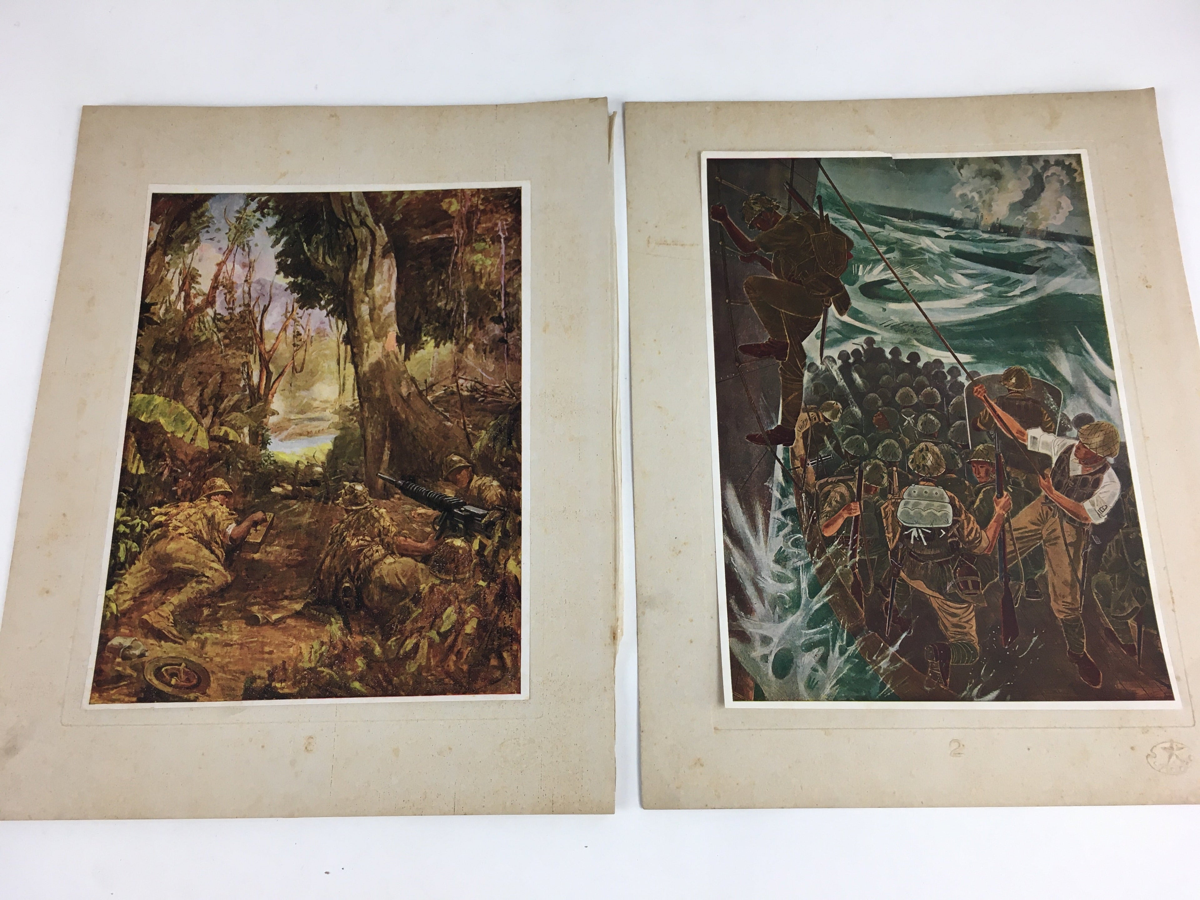 Japanese Greater East Asia War Vtg Army Operation Record Book Of Prints AB104