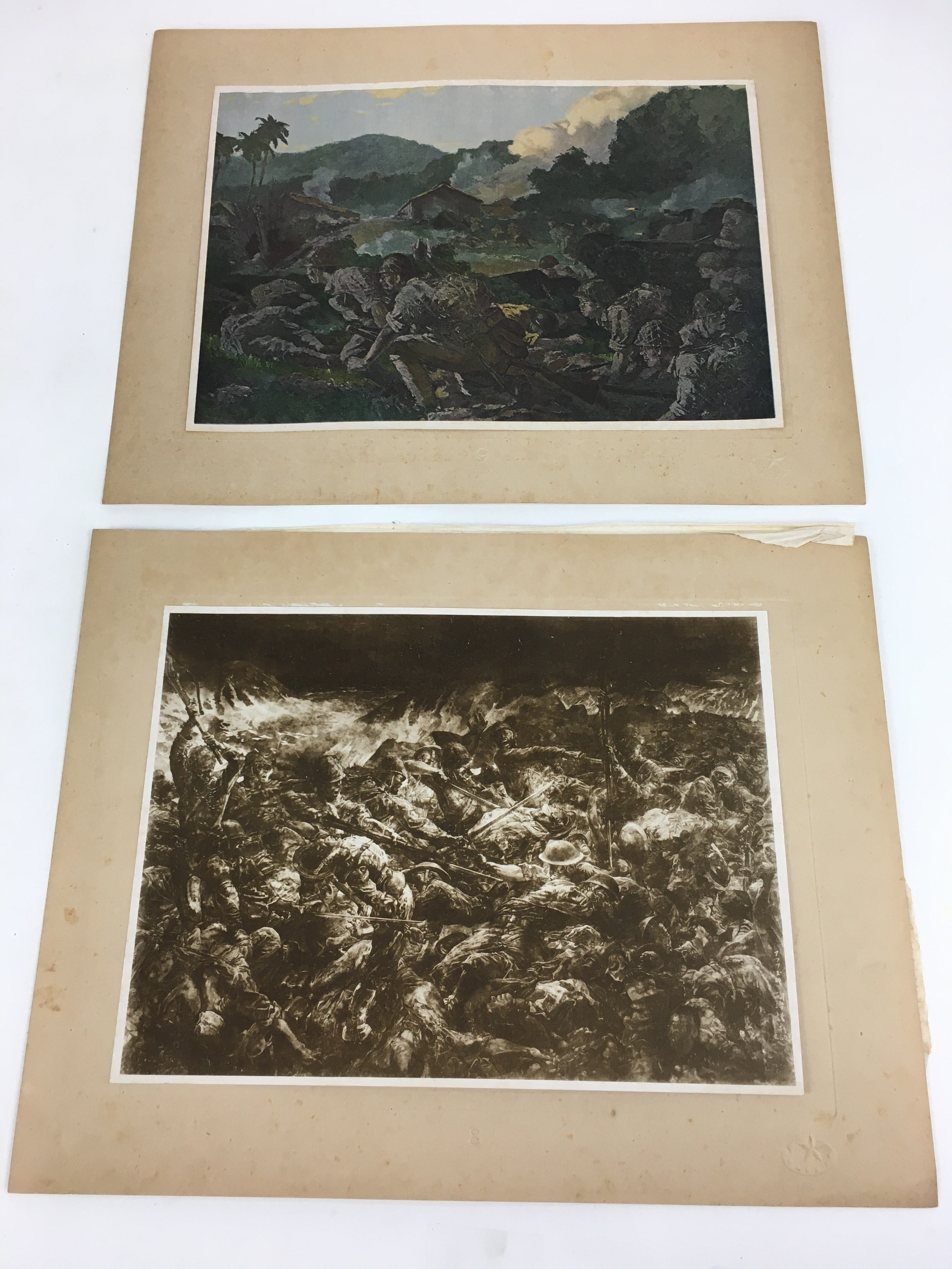 Japanese Greater East Asia War Vtg Army Operation Record Book Of Prints AB104