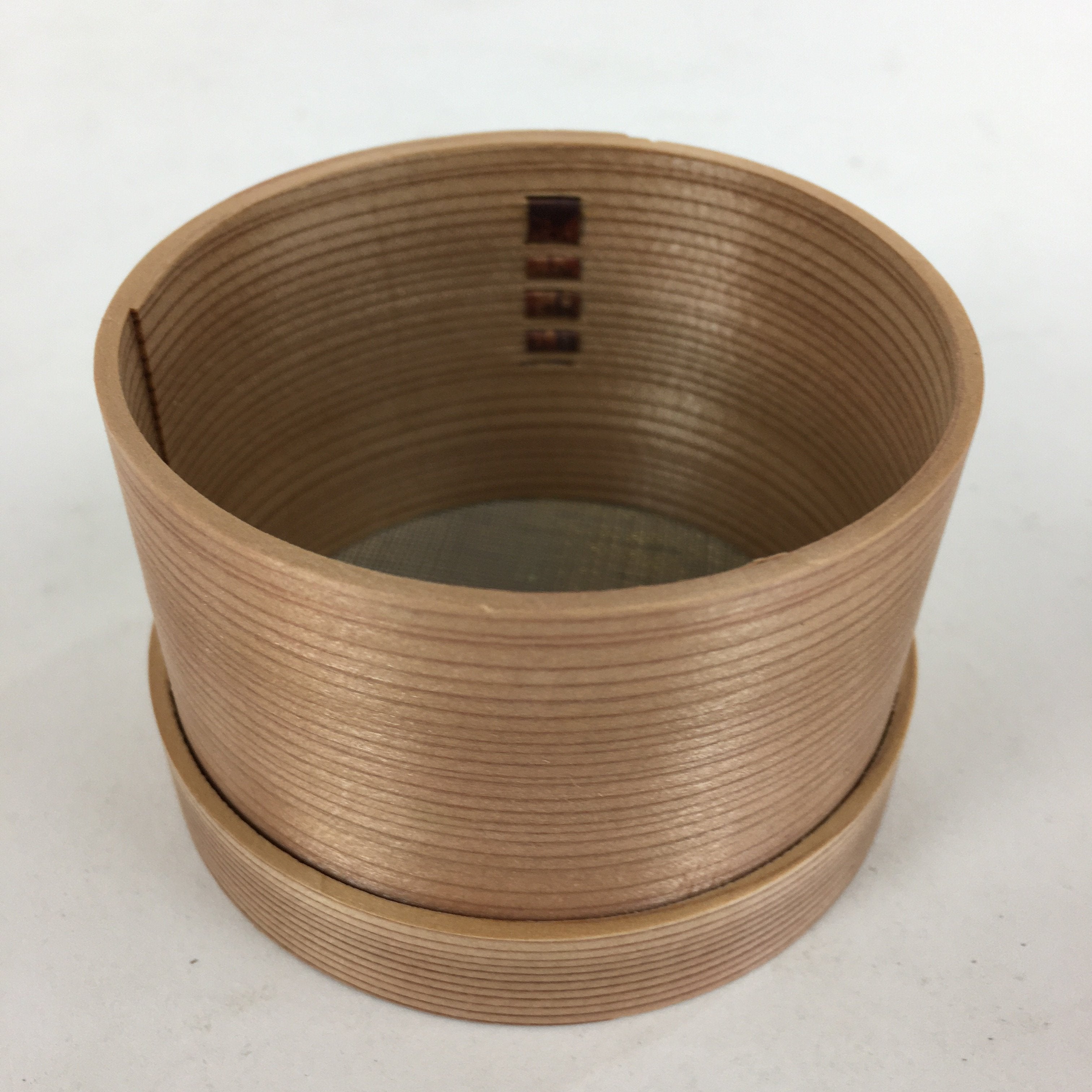 Japanese Green Tea Powder Sieve Vtg Tea Ceremony Matcha Furui Wood TG155
