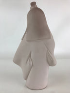 Japanese Hakata-Ningyo Clay Doll Vtg Traditional Handicraft Girl Geisha White BD