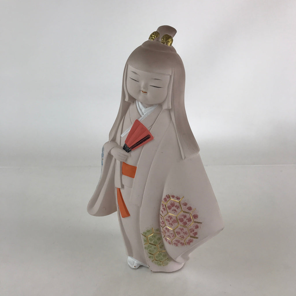 Japanese Hakata-Ningyo Clay Doll Vtg Traditional Handicraft Girl