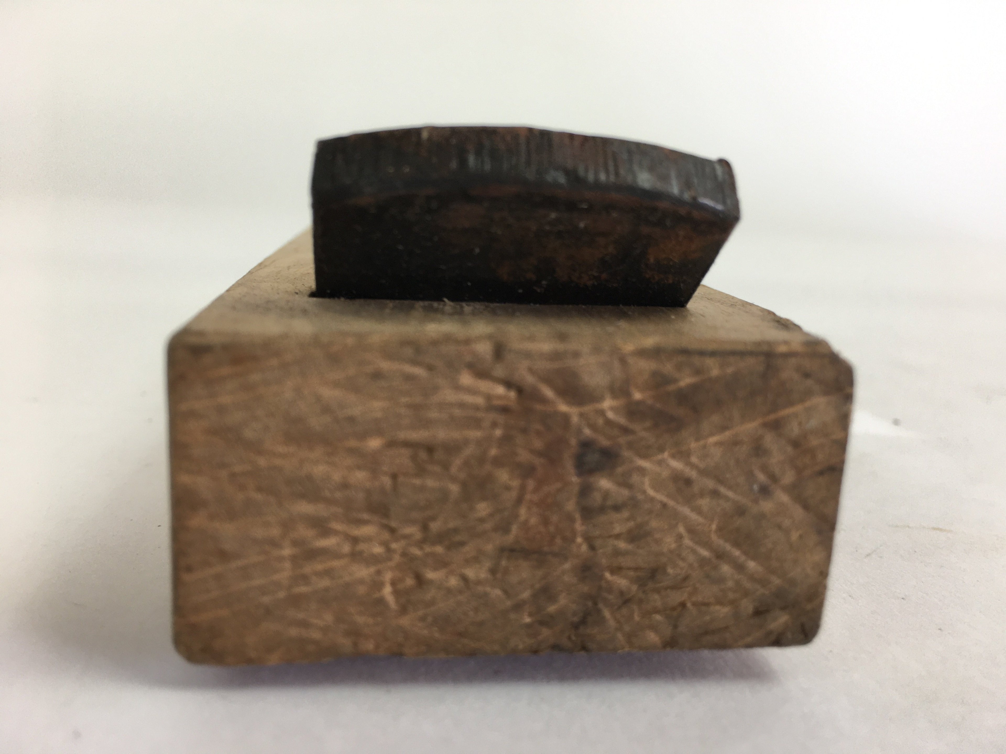 Japanese Hand Plane Hira Kanna Smoothing Vtg Wood Tool 30mm Steel Blade K424