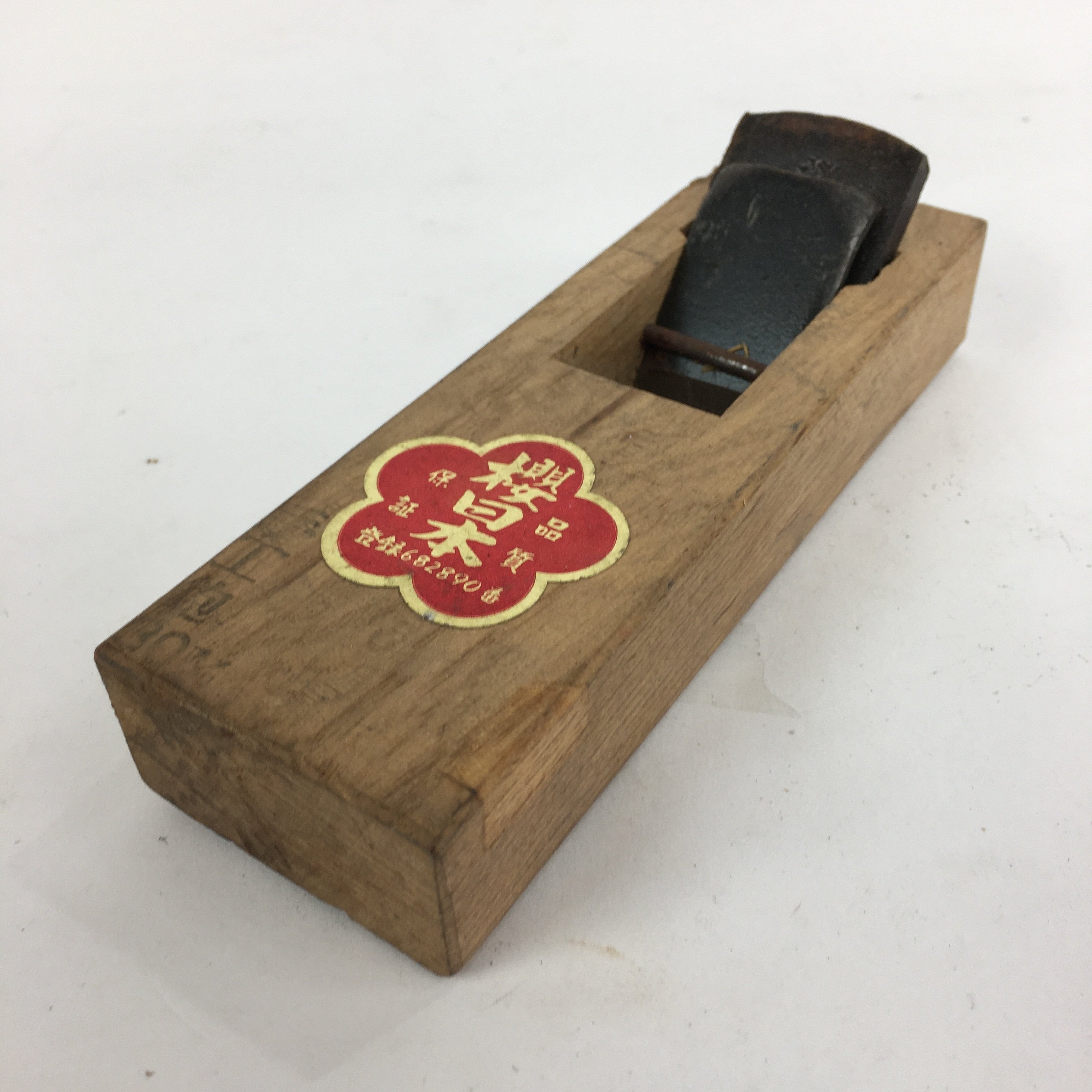 Japanese Hand Plane Hira Kanna Smoothing Vtg Wood Tool 30mm Steel Blade K424