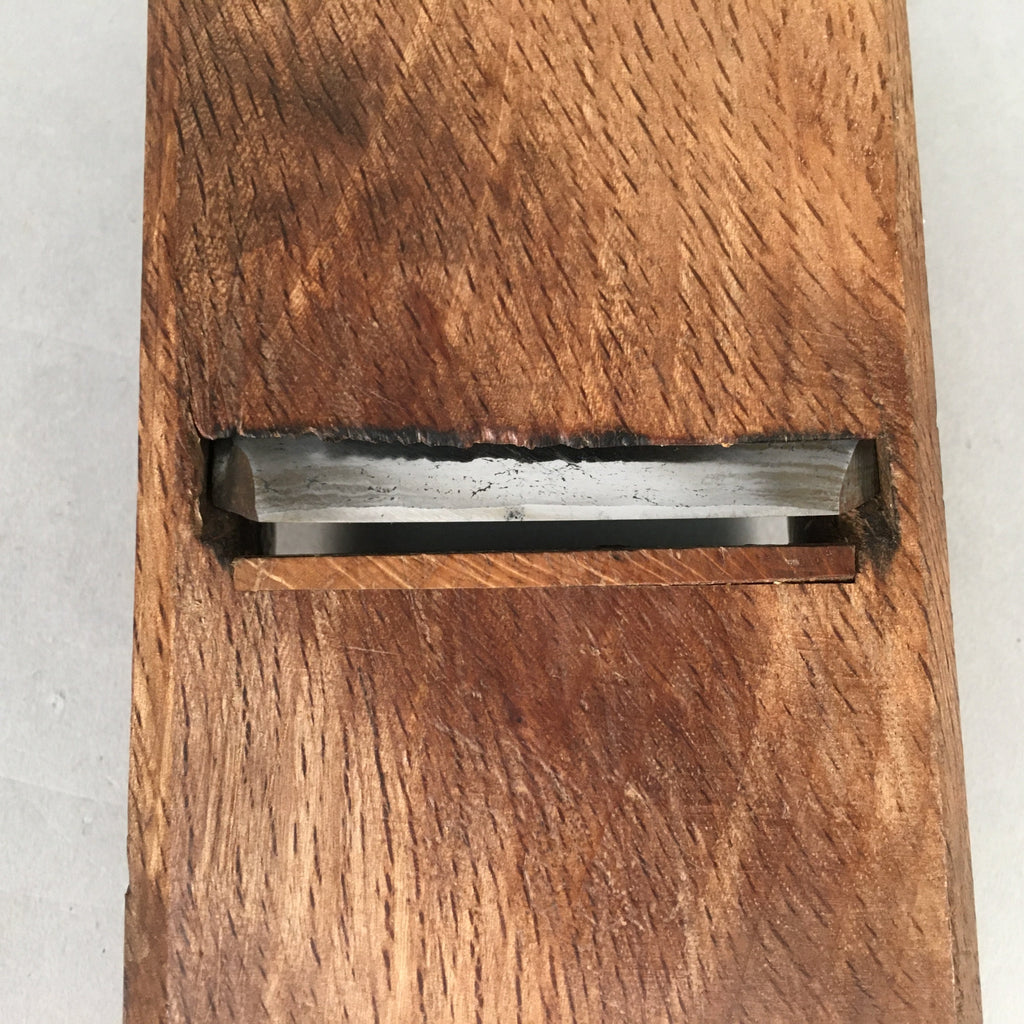 Japanese Hand Plane Hira Kanna Smoothing Vtg Wood Tool 60mm Steel Blade K402