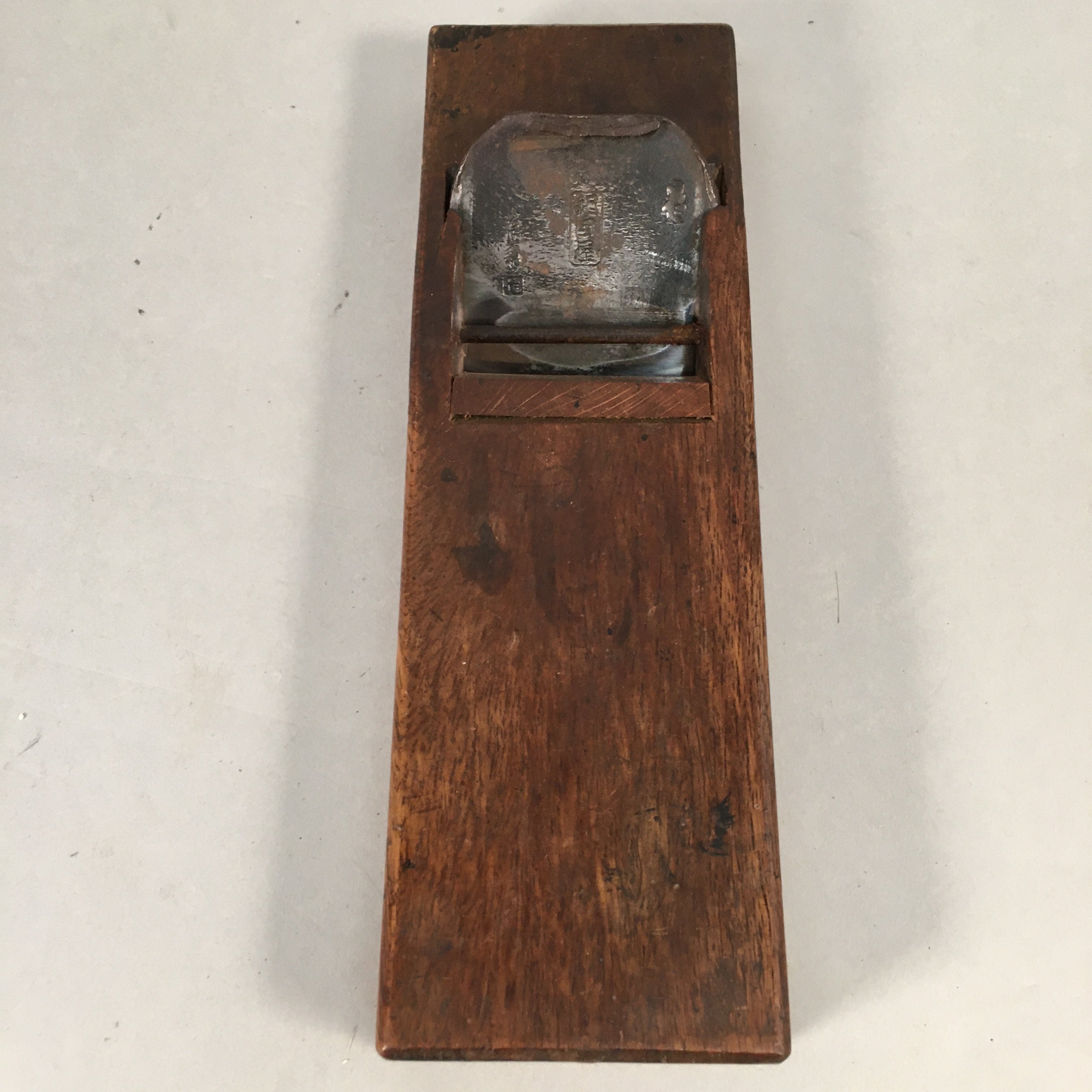 Japanese Hand Plane Hira Kanna Smoothing Vtg Wood Tool 60mm Steel Blade K402