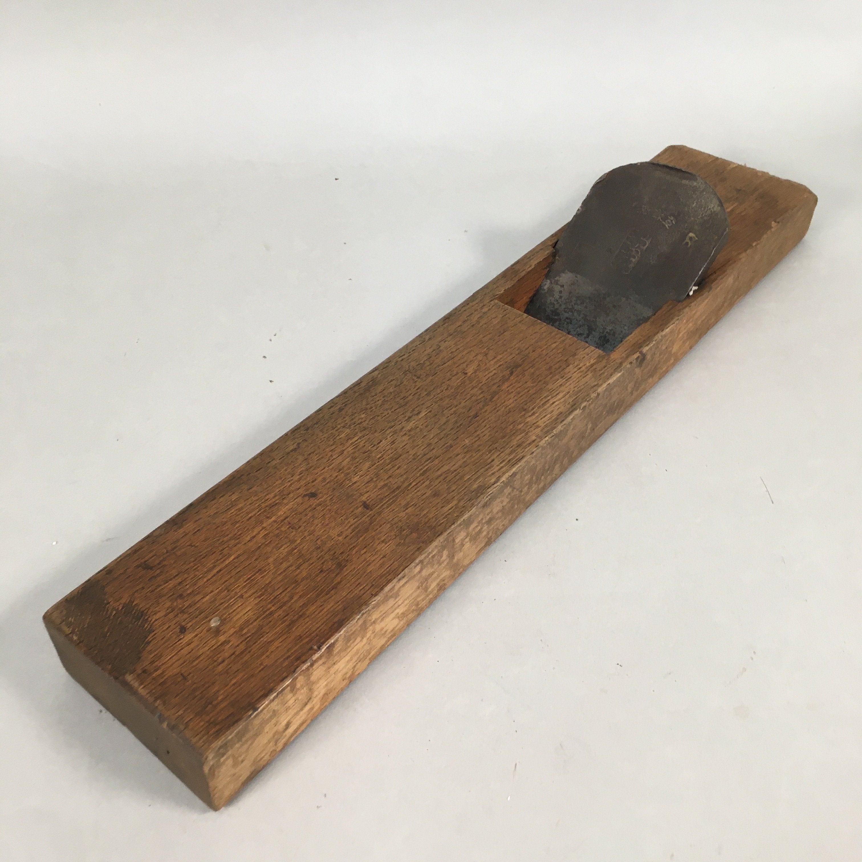 Japanese Hand Plane Hira Kanna Smoothing Vtg Wood Tool 60mm Steel Blade K403